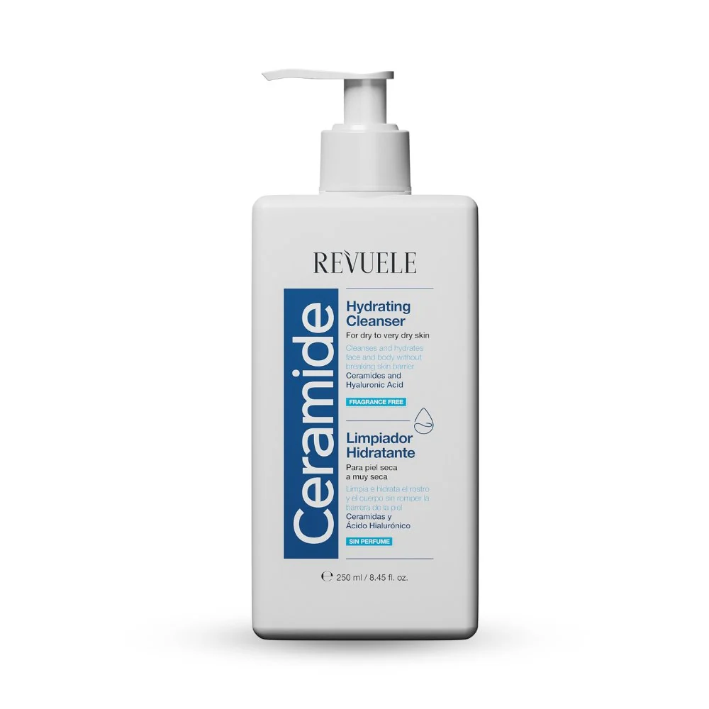 غسول مرطب سيراميد للوجه والجسم ريفولي - 250مل | Revuele Ceramide Hydrating Cleanser