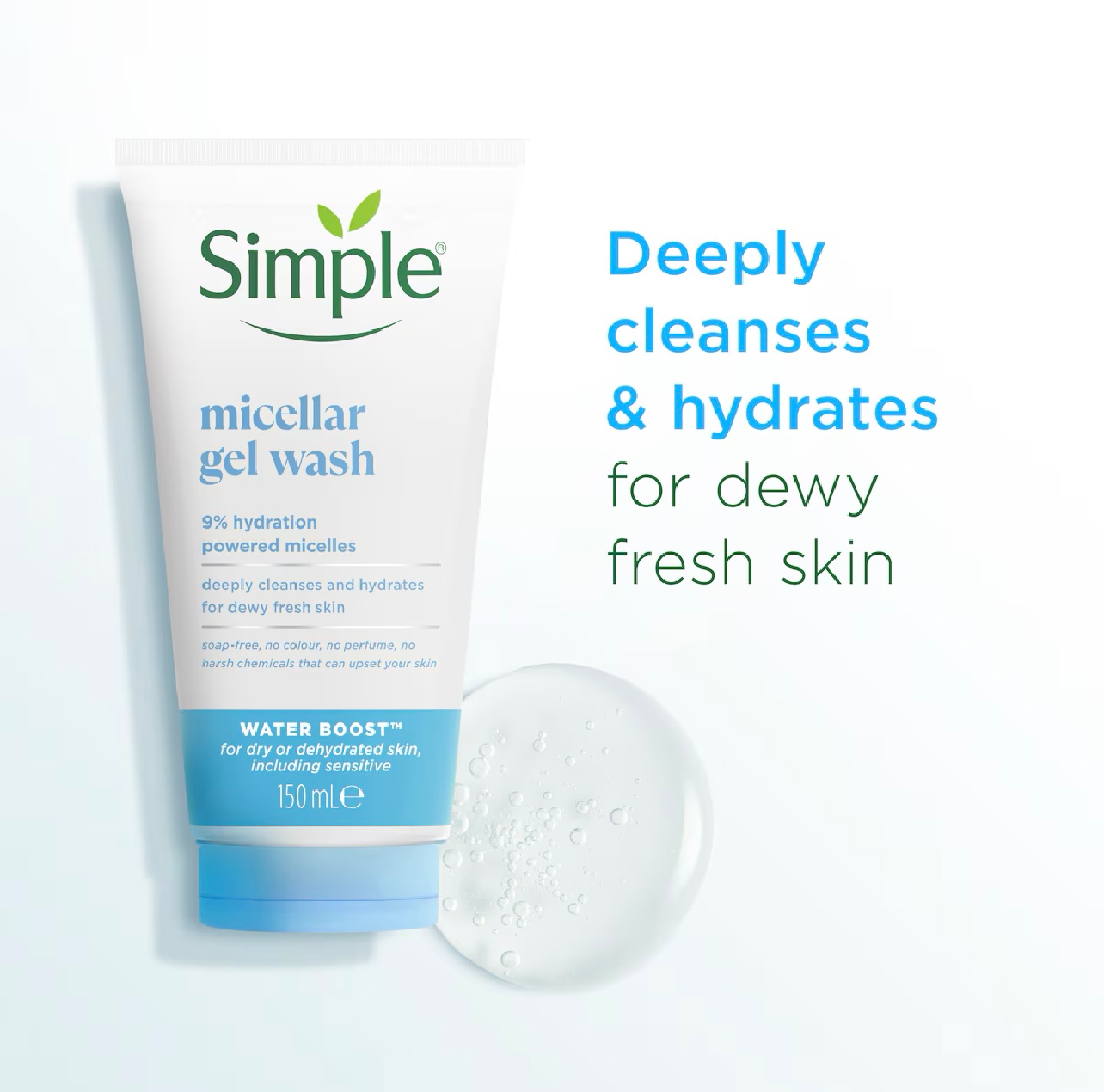 SlMPLE WaterBoost Micellar Facial Gel Wash 15ml