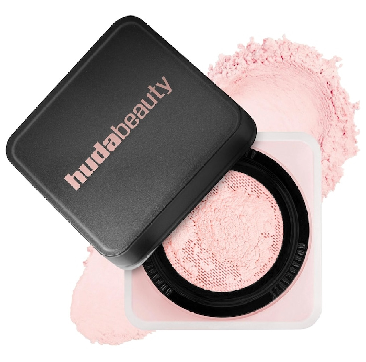 بودرة إيزي بيك السائبة لتثبيت المكياج (Huda Beauty Easy Bake Loose Baking & Setting Powder) من ماركة هدى بيوتي (Huda Beauty) باللون الوردي Cherry Blossom Cake.